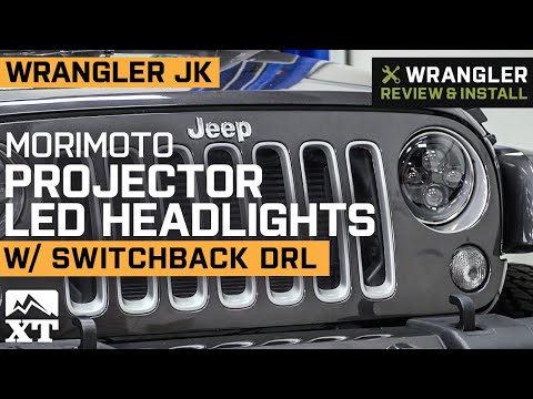 Jeep Wrangler JK Morimoto Projector LED Headlights w/ Switchback DRL Review & Install