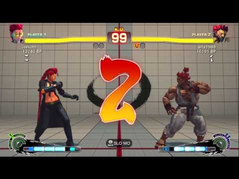 Eita [Akuma] vs isesuto [Viper] SSF4 Japanese Online Ranked Matches - TRUE-HD