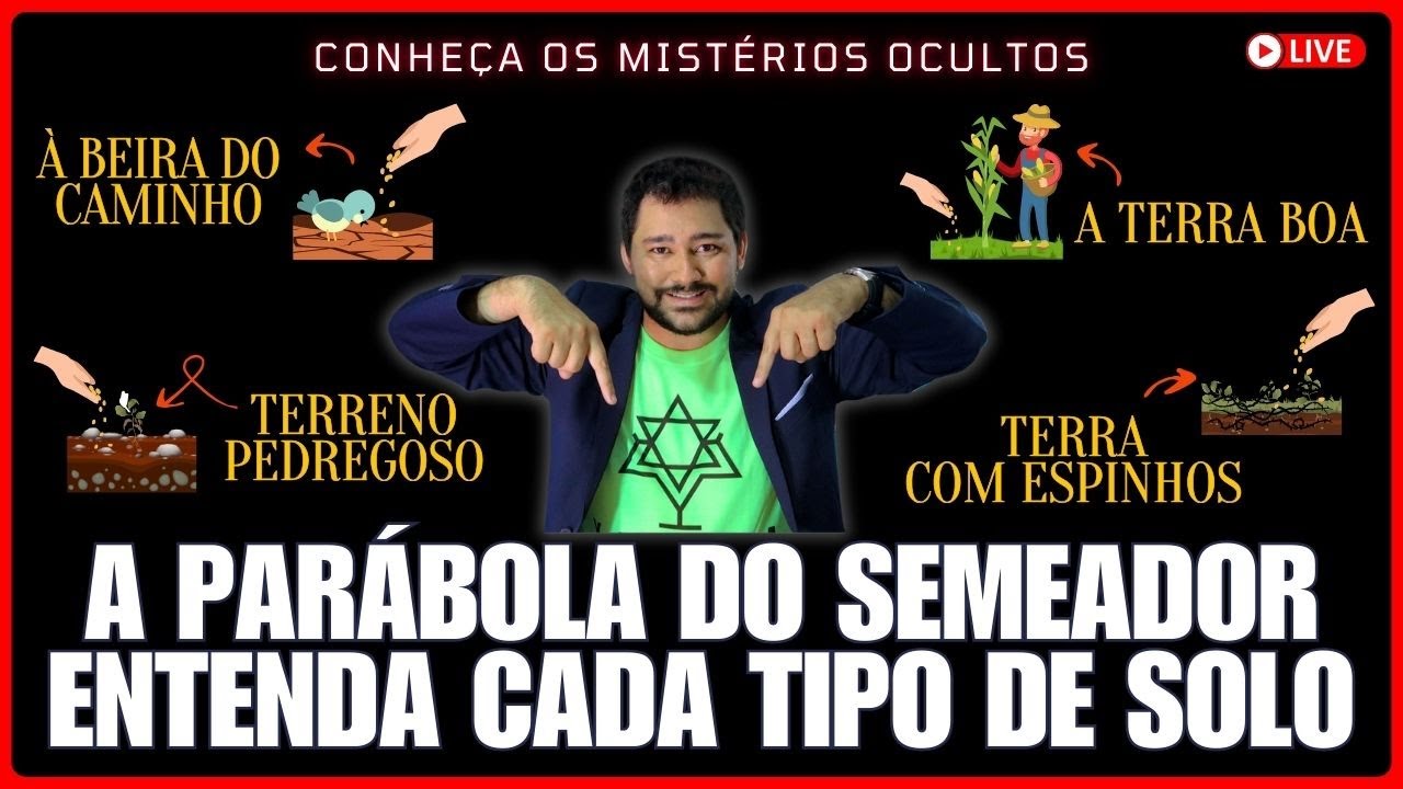 A PARÁBOLA DO SEMEADOR TODA EXPLICADA - O QUE CADA SOLO REPRESENTAM | ONDE A PÁSCOA ENTRA NISSO?