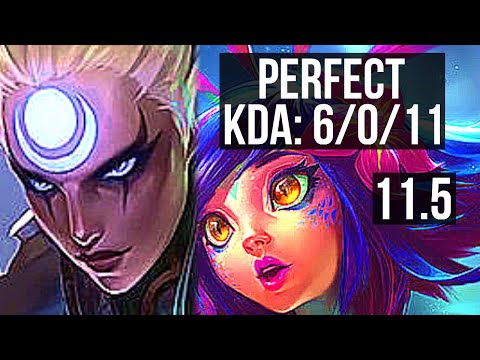 DIANA vs NEEKO (MID) | Rank 1 Diana, 6/0/11, 2.2M mastery, 800+ games | JP Grandmaster | v11.5