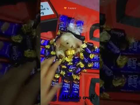 😍😍Red & Black My favorite 😍 #craft #gift #chocolate #shorts #youtubeshorts #art #short