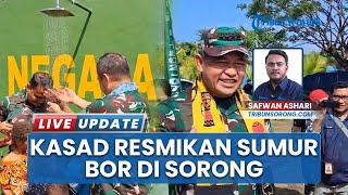 Target 2 Tahun, Papua Barat Daya Menuju Bebas Krisis Air Bersih, KSAD Resmikan Sumur Bor di Sorong