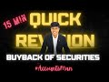 Buyback Quick Revision | CA Rajavardhan A | #AccountsMan