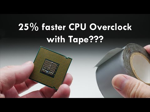 Overclocking the Q6600 CPU with tape