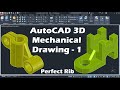 AutoCAD 3D Mechanical Drawing Tutorial 1