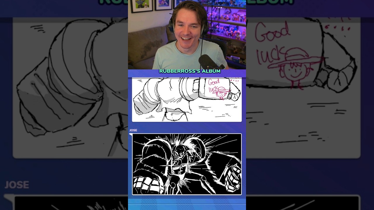 One Piece Franky animated in Gartic Phone