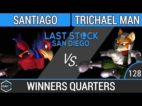 LSSD 128 - Santiago (Falco) vs. Trichael Man (Fox) - SSBM Winners Quarters - Smash Melee