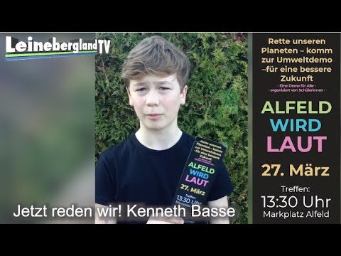 Alfeld wird laut: Jetzt reden wir: Kenneth Basse