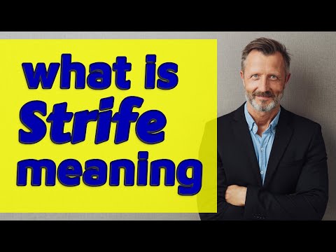 Strife | Definition of strife 📖