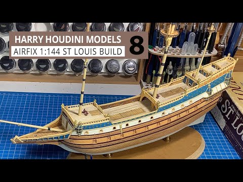 Airfix St Louis Part 8  Masts and Brass Pedestal base