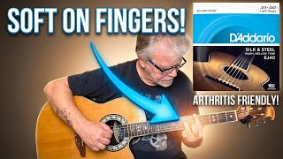 Video thumbnail for D'Addario EJ40 Silk And Steel Acoustic Guitar Strings Review - Ovation Celebrity CC57 Shallow Back by Alan Roy Hocking