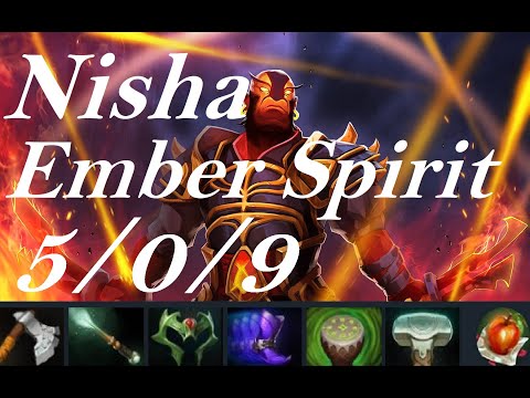 Nisha tri-safe Ember Spirit - Ogre❤Mirana - Secret vs B8 game2 - Beyond Epic - dota2