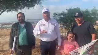 Victor Moran candidato para Diputado distrito 8 en Colonia con muchas carencias