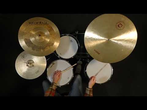 Used Turkish Millennium Flat Ride Cymbal 22" 2308 grams - Good image 4