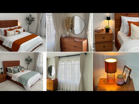 Bedroom Makeover|New furniture, New curtains, and a whole new style. Come see how it turned out ❤️🫶🏾