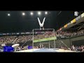 De oefening van Bart Deurloo bij het NK Turnen in Ahoy