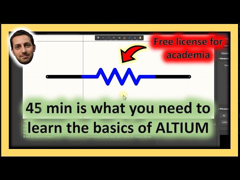 45min is what you need to learn the basics of Altium to design your first PCB