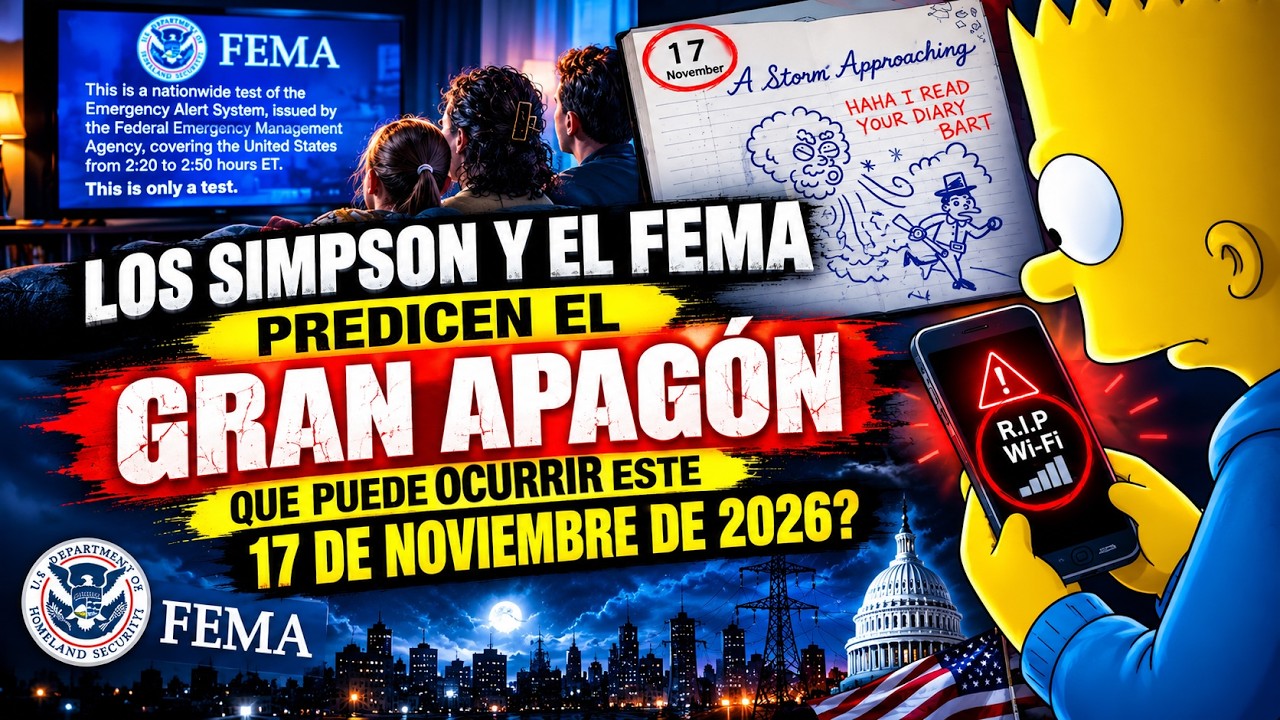 LOS SIMPSON Y EL FEMA PREDICEN EL GRAN APAGÓN QUE PUEDE OCURRIR ESTE 17 DE NOVIEMBRE DE 2026?