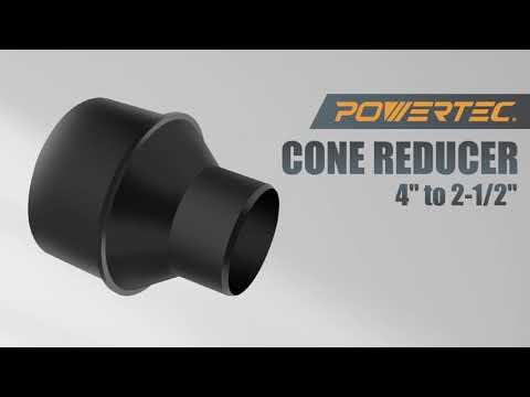 POWERTEC 4-Inch Hose to 2-1/2 Inch Hose Cone Reducer 【70136】