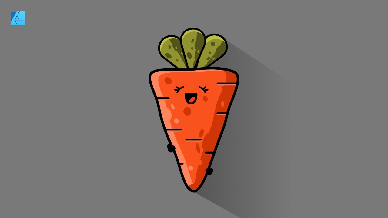 TUTORIAL: VECTOR CARROT - FULL WORKFLOW WITH AFFINITY DESIGNER