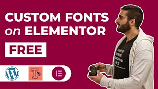 How I upload ANY custom font on Elementor Free & WordPress - Step by step guide
