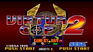Virtua Cop 2 Arcade: Mission 1 - The Big Chase (Sega Model 2)