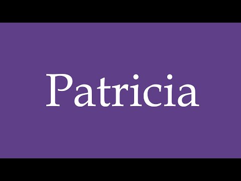 How To Pronounce ''Patricia'' Correctly in Spanish