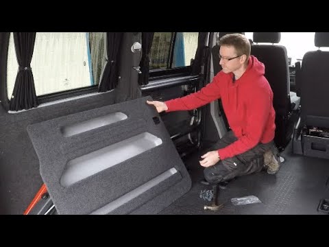 How to line a Kiravans T5/T6 DoorStore with campervan carpet lining