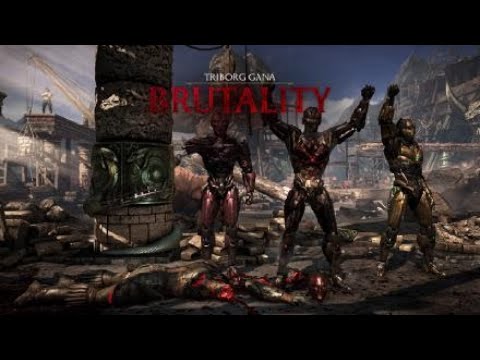 Mortal Kombat XL Triborg vs kotal khan