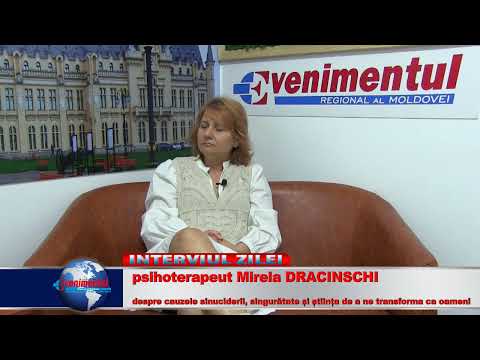 „Interviul Zilei" – Psihoterapeut Mirela Dracinschi