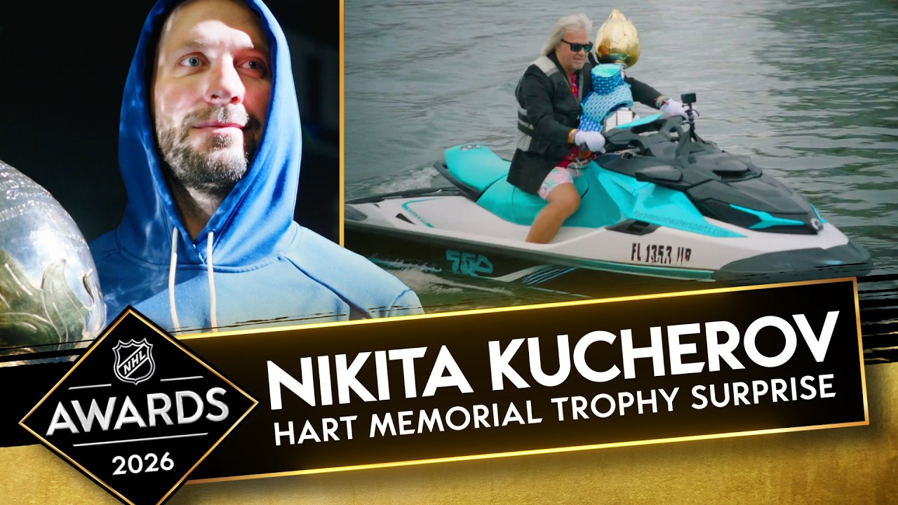 Nikita Kucherov awarded the Hart Memorial Trophy
