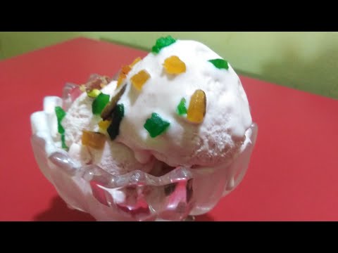 Strawberry ice cream with out using any machine