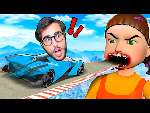 GIOCO SQUID GAME CON LE AUTO SU GTA 5!