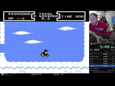 Ducktales NES speedrun 7:07.950 World Record