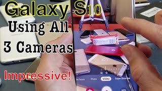 Galaxy S10: How to Use All 3 Camera Lenses with Examples (Zoom In & Out)