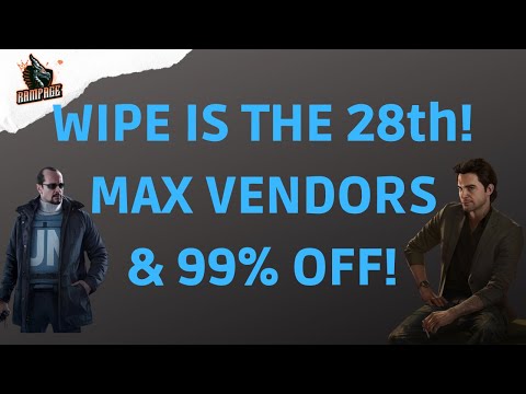 Final Event The wipe is Tomorrow! 28th. Max Traider and 99% off!