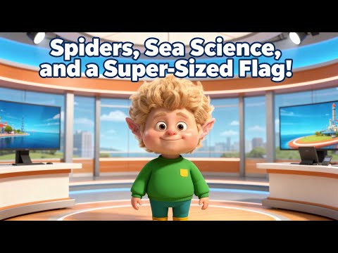 Spiders, Sea Science, and a Super-Sized Flag!