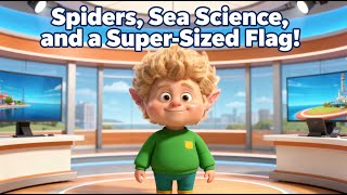 Spiders, Sea Science, and a Super-Sized Flag!