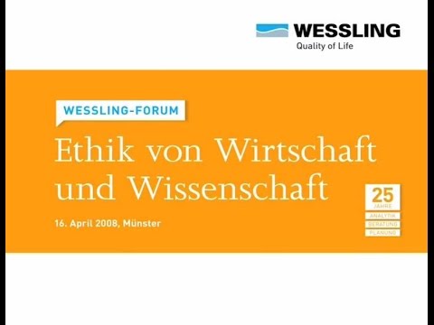 WESSLING Forum Münster - Ethik von Wirtschaft und Wissenschaft