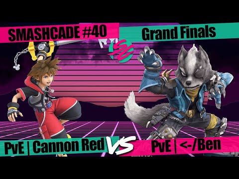 Smashcade #40: Grand Finals - PvE | Cannon Red (Sora) VS PvE | 🠔/Ben (Wolf)