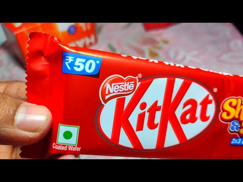 kit kat chocolate unboxing ₹50🍫🍫🤩🤩🍫❤️🥰