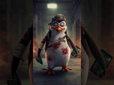 Horror Version of Penguins of Madagascar! Skipper, Kowalski, Rico & Private as Arctic Experiments!