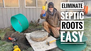 Easy Root Killer for Septic System Tanks and Drain Field Roots Intrusion | Instant Fix by 24 ROOTER