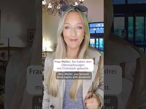 🇩🇪 Learn German with me | Hotel check-in in German