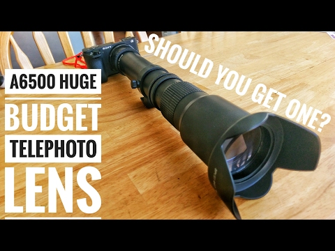 High-Power 500mm/1000mm f/8 Manual Telephoto Lens for Canon EOS 80D, 90D, Rebel T3, T3i, T5, T5i, T6i, T6s, T7, T7I, T8I, SL3, 60D, 70D, 5D, EOS5D IV, 6D II, 7D II SLR Cameras video review thumbnail