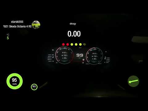 Skoda Octavia RS NX 2.0 TSI stage 2 acceleration Dragy gps 100-200