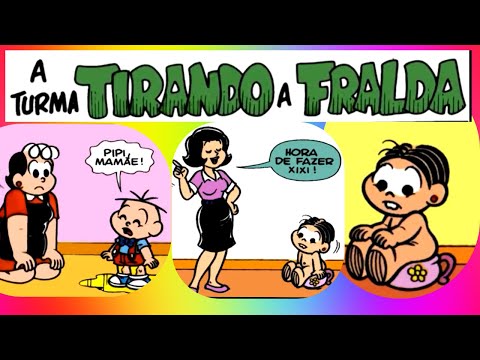 MÔNICA BEBÊ- TIRANDO a FRALDA - Gibi da Turma da Mônica em Quadrinhos Narrados | Historinha do dia