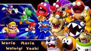 【マリオパーティ9 + Jamboree 】 ボスラッシュ対決！マリオVSヨッシーVSワリオVSワルイージ 4K (UHD)
