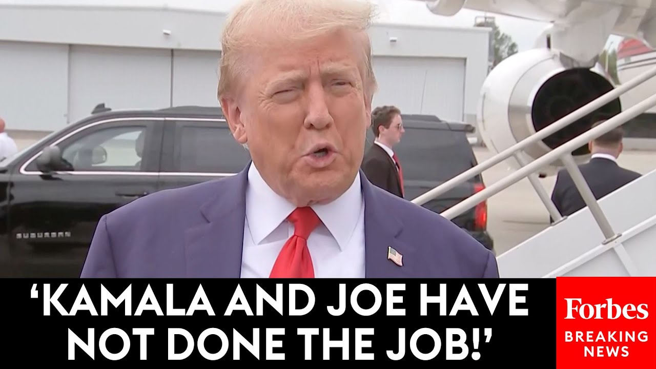 BREAKING NEWS: Trump Rails Against Biden-Harris Response To Hurricane Helene Upon Arrival In Georgia