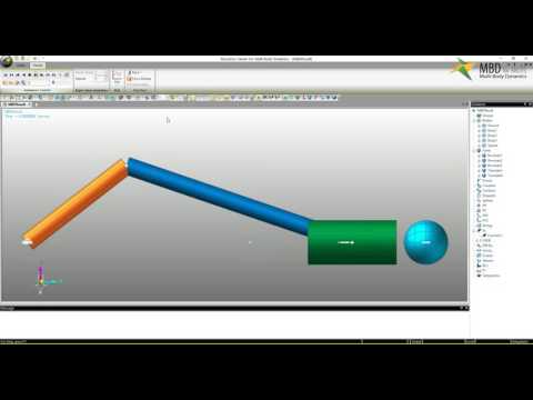 MBD for ANSYS Training example (Simple Slider Crank)